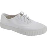 Sneakers Dek Kids Unisex Junior Lace White Canvas Gym Plimsolls 10 Junior White