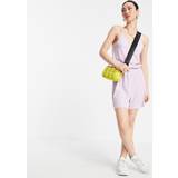 Dame - Lilla Jumpsuits & Overalls Vero Moda ribbed strappy playsuit in lilac-PurpleM