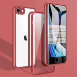 MAULUND iPhone SE 2022 2020 8 7 Plastik m. Dobbeltsidet Skærmbeskyttelse Rød