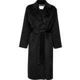 InWear Uld Overtøj InWear Liuroiw Lula Coat Premium Kvinde Uldfrakker Loose Fit hos Magasin Black