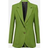 Grøn - M - Uld Blazere Victoria Beckham Single-breasted wool-blend blazer green