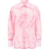 MSGM Bomuld Overdele MSGM Oversized Shirt With All-Over Print