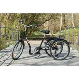 24" - Sort Trehjulet cykel Amladcykler Handicapcykel
