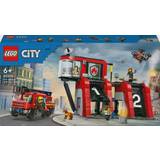 Brandmænd - Dukkehus Legetøj Lego City Fire Station with Fire Engine 60414