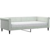 Daybeds - Metal Sofaer vidaXL Daybed with Mattress Light Gray Sofa 229cm 3 personers