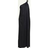 Asymmetriske - Sort Kjoler Stella McCartney Falabella One-Shoulder Gown with Crystal Detail 1000 BLACK IT 10 US