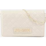 Love Moschino Tasker Love Moschino Borsa Quilted Faux Leather Crossbody Bag Cream