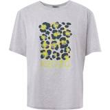 Kenzo S Overdele Kenzo Grey Cotton T-Shirt with Front Jungle Print