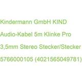 Kindermann 3,5 mm kabler Kindermann audio-kabel 5m pro stereo stecker/stecker 5766000105 40215650