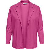 48 - Elastan/Lycra/Spandex - Pink Overdele Only Carmakoma habit jakke Carsania pink