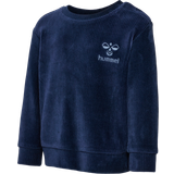 Velour Sweatshirts Hummel Veloursweatshirt HmlCORDY Blå Unisex børn