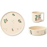 Liewood Camren Porcelain Tableware Set Peach/Sea Shell