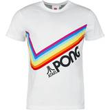 Atari Pong Pride rainbow T-Shirt white