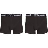 Hummel herren hmlmars 2pack boxershorts schwarz/schwarz boxer unterhose shorts Schwarz