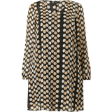 56 - Polyester Kjoler Zizzi Kjole MLUCY, L/S, ABK DRESS Sort 54/56