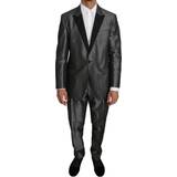 Jakkesæt Dolce & Gabbana Gray Patterned MARTINI Piece Suit IT54
