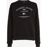 Tommy Hilfiger Fleece Overdele Tommy Hilfiger Relax lux dame sweatshirt Sort