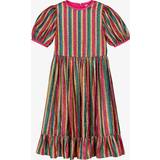 Silke Kjoler Stella McCartney Kids Stella McCartney Kids Metallic striped dress multicoloured Y
