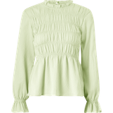 Grøn - Løs - Skind Tøj Vero Moda Bluse
