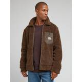 Lee Herre Jakker Lee Sherpa Regular Fit Zip Through Jacket, Truffle