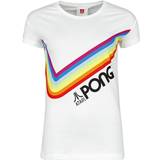 Atari Pong Pride rainbow T-Shirt white