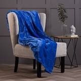 Belledorm Boligtekstiler Belledorm Luxury Fleece Thermal Blankets Blue