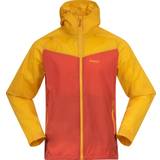Guld - Polyamid Overtøj Bergans Men's Microlight Jacket 2022 S, Brick/Light Golden Yellow