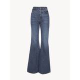 Chloé Blå Bukser & Shorts Chloé "Merapi" flared jeans Blue 87% Cotton, 13% Hemp Blue
