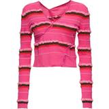 Pink - Polyamid Trøjer Jacquemus Pink 'Le Cardigan Tordu' Cardigan 450 Dark Pink FR