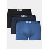 Boxsershorts tights - Herre - Jersey Underbukser BOSS Three-pack of stretch-cotton trunks with logo waistbands