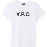 Dame - Fløjl T-shirts & Toppe A.P.C. White VPC T-Shirt