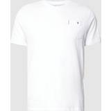 Ben Sherman Hvid Tøj Ben Sherman T-Shirt mit Label-Detail Modell 'SIGNATURE' in Weiss, Größe