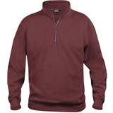 Clique Kort Tøj Clique Basic Half-Zip Sweatshirt - Burgundy