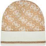 Guess Dame Hovedbeklædning Guess 4G Logo Beanie Beige