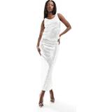 Mango Hvid Nederdele Mango Degra Sequin Midi Skirt, White