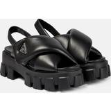 Prada Slip-on Højhælede sko Prada Sandals Monolith Sandals black Sandals for ladies