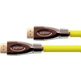 Gul - HDMI-kabler - Skærmet Python GC-M0025, Type A Standard, Type A Standard, 3D 0.5m