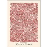 Rød Vægdekorationer Poster & Frame Red leafs William Morris Plakat