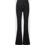 Guess Dame Jeans Guess High Rise Flare Denim Pant Black