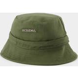 Dame - Grøn - Lærred Tilbehør Jacquemus Logo canvas bucket hat green