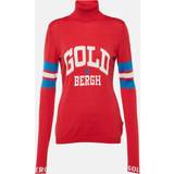 Guld - Polyamid Overdele Goldbergh Biscuit logo turtleneck ski top red