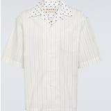 Marni S Skjorter Marni Striped cotton poplin shirt white