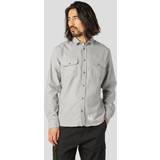 One Size - Polyester Overdele Fat Moose Glenn Flannel Shirt LS Mand Overshirts Relaxed Polyester hos Magasin Light Grey