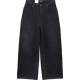 Balenciaga Polyester Jeans Balenciaga Sticker wide-leg jeans black