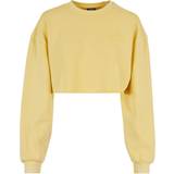Urban Classics Bomuld - Gul Overdele Urban Classics Sweatshirt Gelb Regular Fit für Damen