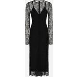 46 - Midikjoler - Nylon Dolce & Gabbana Chantilly lace fil coupé calf-length dress