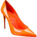 Lak - Orange Sko Christian Louboutin Orange Kate Heels O285 Fluo Orange/Lin IT