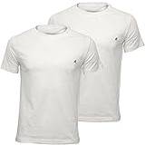 Replay Hvid Tøj Replay Men's M3588 .000.22602 T-Shirt, White 010, Pack of 2