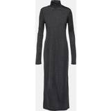 Polo Ralph Lauren Viskose Kjoler Polo Ralph Lauren Wool-blend turtleneck midi dress grey