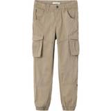 Cargobukser - Stretch Name It Kid's Regular Fit Cargo Pants - Elephant Skin